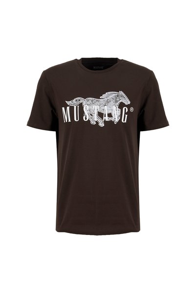 Brown Men's Relaxed Printed T-Shirt M6Wm-Tst1582