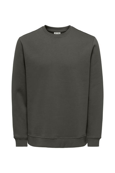 Gray Men's Sweatshirt 22029226 Onsconnor Life Neck Sweat