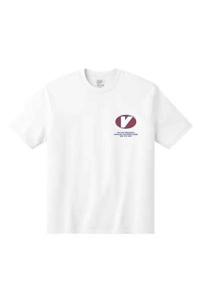White Boy's Patterned T-Shirt Vn000Tchwht1-Vans International Ss
