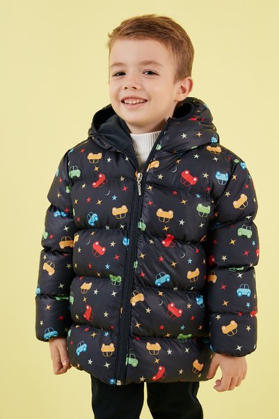 Extra Padded Soft Fleece Hooded Puffer Coat Boys' Coat 5763003