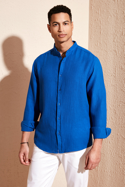 Cotton Regular Fit Prevailing Collar Shirt Men's SHIRT CF24S127702