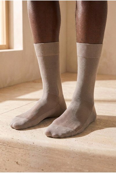 Mercerized Mesh Men's Sock Socks Gray