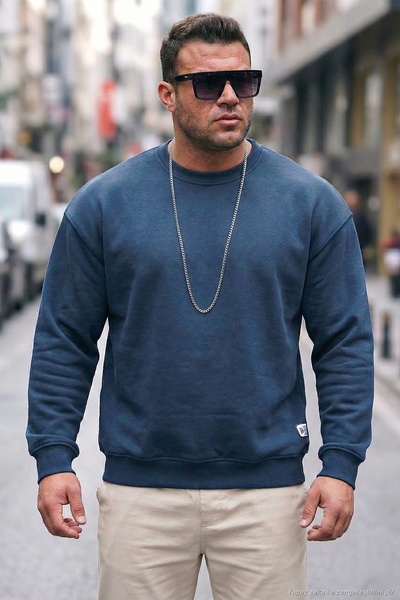Regular Fit Crew Neck Cotton Lining Soft Raised Sweat Men's SWEAT 5905255