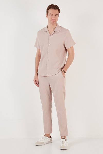Waist-Tied Pocket Regular Fit Trousers Men's PANT CF24S617849