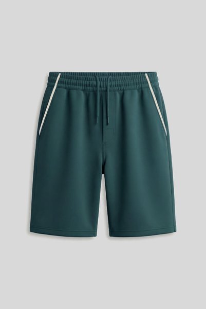 Forest Green Standard Fit Basic Boys' Shorts - 11284