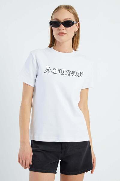 Aruoar Printed Crew Neck T-Shirt