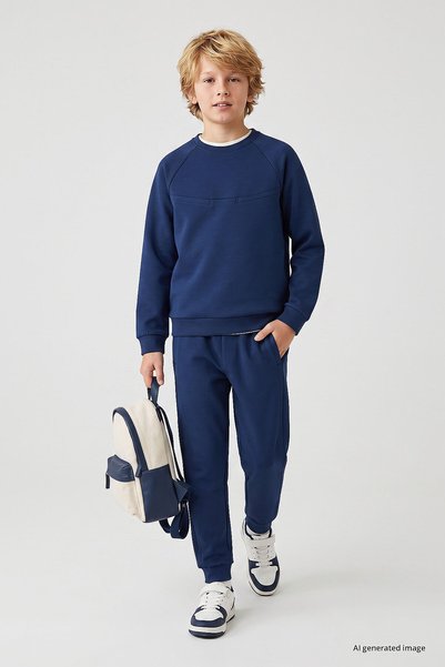 Parlament Standard Fit Basic Stitched Detailed Boys' Tracksuit Set - 11325