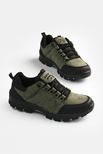 Men's Khaki Thermo Sole Cold-Proof Trekking Boots