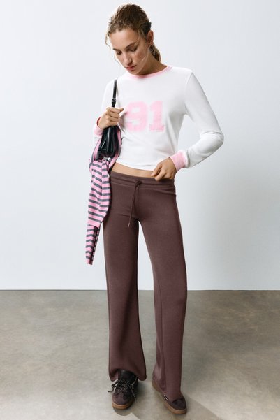 Modal Bell-Bottom Pants