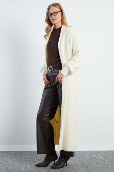 Shawl Collar Bearded Casual Knitwear Cardigan