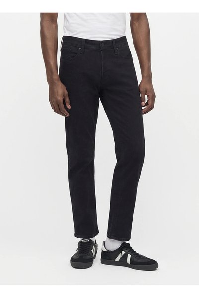 Black Men's Tapered Fit Denim Trousers 12300754 Jjimike Jjoriginal Ha Noos