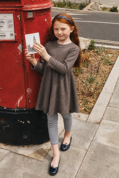 Flowy Tunic 2-10 Years Brown