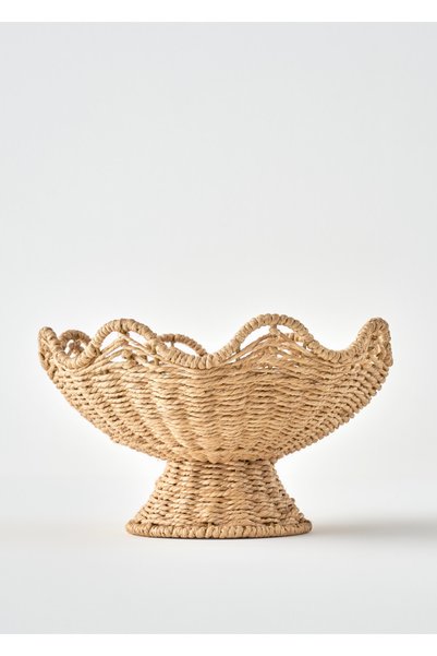 Scallop Decorative Bowl Beige (31X31X18.5 cm)