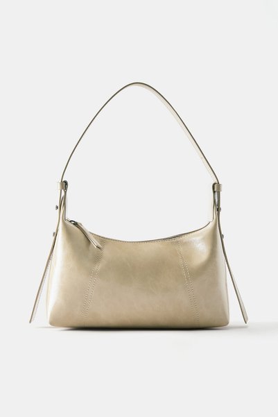 Cracked Look Shoulder Bag