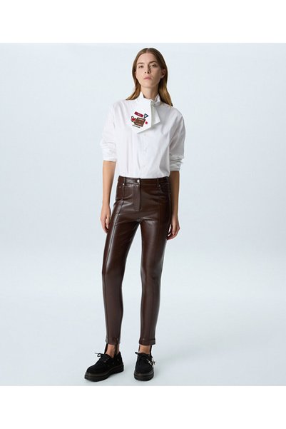 LEATHER LOOK FUSO PANTS