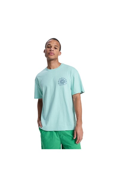 Curve Palm Men's Blue T-Shirt Men's T-Shirt Eqyzt08303
