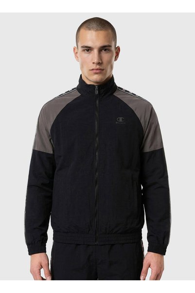 222009-Kk001 Full Zip Top Black Men's Zip Jacket