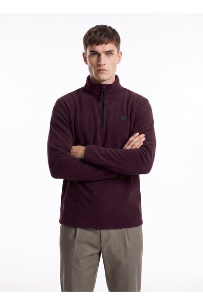 D5Wm-Swt3300 Purple Men's Fleece Sweatshirt