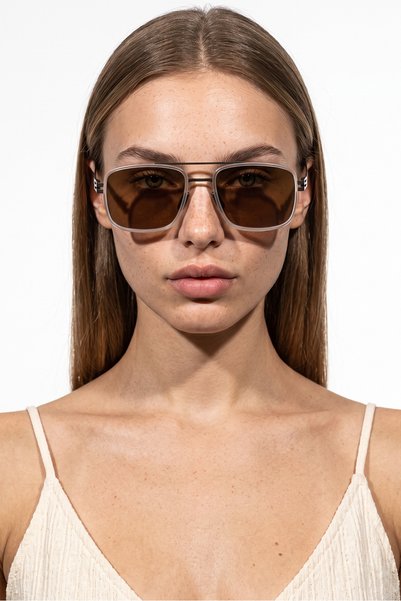 Cirelto Clear Brown Sunglasses