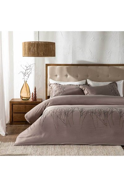 Grafe Bamboo King Size Bedding Set 230X220 Cm Ash Rose