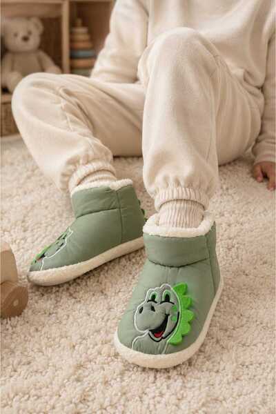 Children'S, Animal Figured, Non-Slip Sole, Plush, Soft, Warm and Comfortable Nursery Kindergarten-Home Shoes