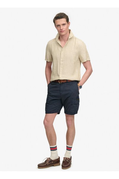 Navy Blue Men's Cargo Shorts