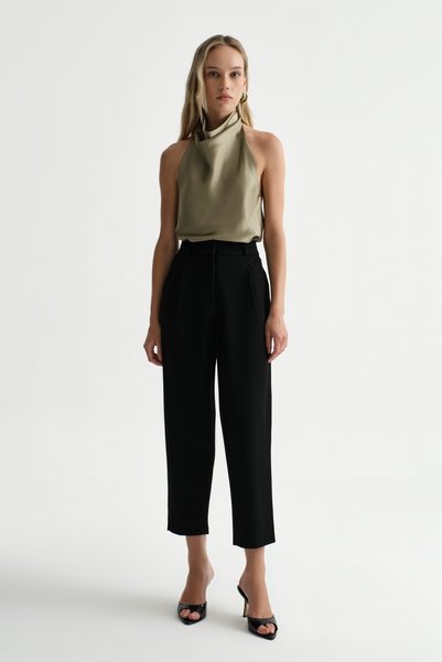 Premium VENTO Mid-Waist Short-Leg Lycra Trousers