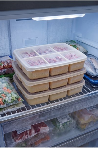 3-Pack 6-Compartment Multifunctional Refrigerator Organizer