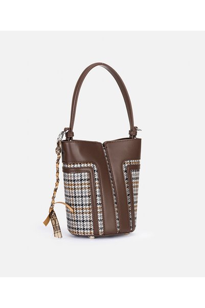 Snowflake Pattern Mix Bucket Bag