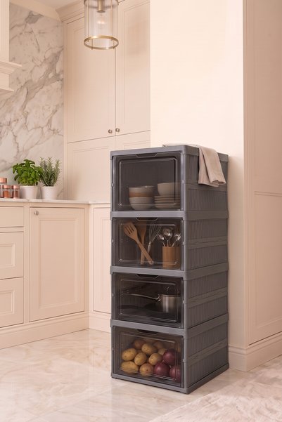 4-Drawer Modular Multi-Purpose Shoe Organizer