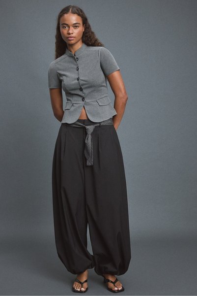 Tied-Up Detailed Shalwar Pants
