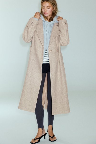 Belted down Coat