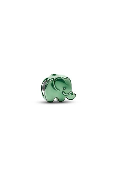 Green Elephant Mini Charm