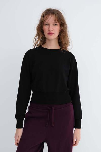Beli Corseted Crop Sweatshirt S11289