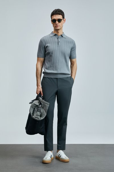 Bold Men's Cotton Sweater Gray
