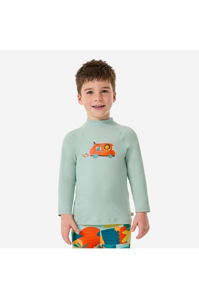 Baby / Child Uv Protection Long Sleeve T-Shirt - Car Printed