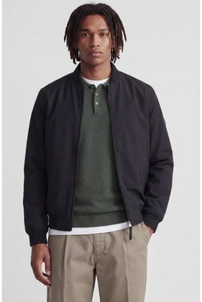 Men's JPRBLAJOSH BOMBER BLACK JACKET - 12301234