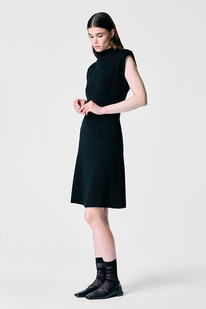 Black Knitwear Skirt