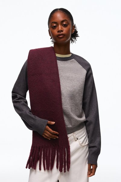 Shawls - Burgundy - Colored