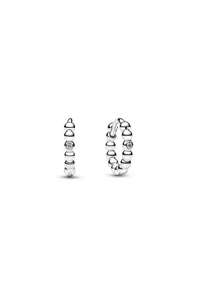 Beaded Small Hoop Earrings