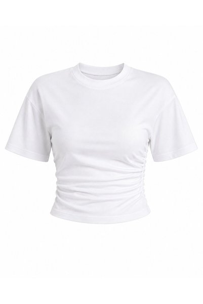 White Draped Bodysuit - 2Y261003
