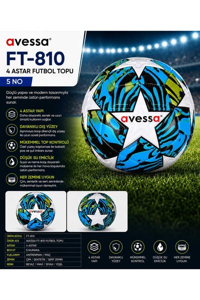 Ft-810 4-Layered Soccer Ball – Size 5 – 4-Layered Construction – Durable Outer Surface