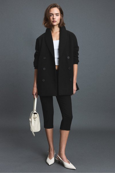 Shawl Collar Short Coat