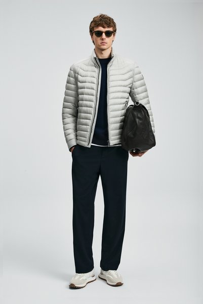 Andy Goose Down Men's Jacket Light Grey