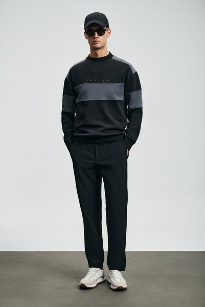 Pieces Men's Sweatshirt Black