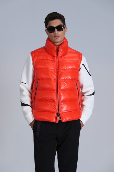 Peter Goose Feather Men's Vest Orange