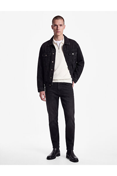 Памучни фармерки со џебови, крој Regular Fit и Tapered - Joe Jean