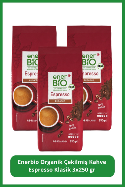 Organic Ground Coffee Espresso Classic 3X250 Gr