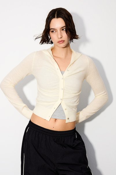Thin Hooded Cardigan
