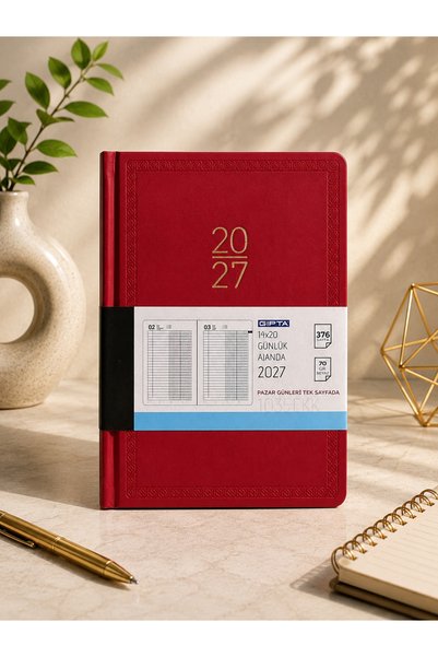 2027 Agenda 14X20 Case Agenda 376 Pages Sundays Single Page 103-Ekk